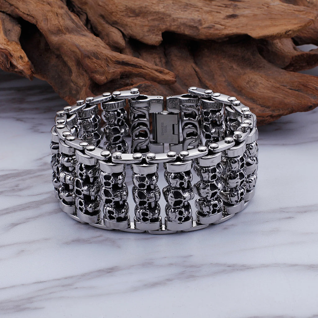 Demon Skull Wristband