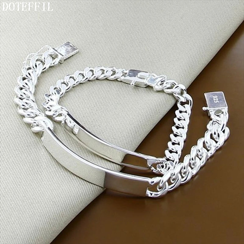 925 Sterling Silver Chain Bracelet
