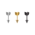 Arrow Spike Industrial Barbell & Cartilage Stud