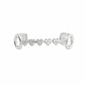 Rhinestone Zircon Charm Grillz — Vacuum Plated Gold & Silver