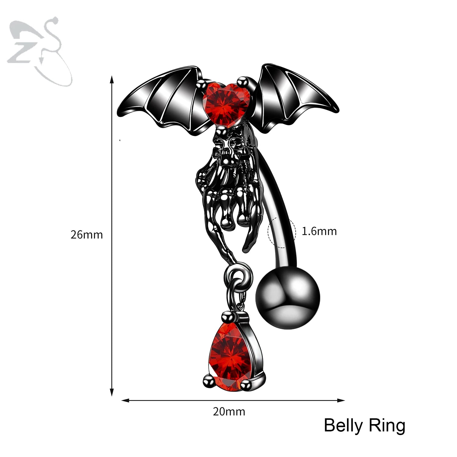 Gothic Multi-Shape Body Piercing Stud Pack