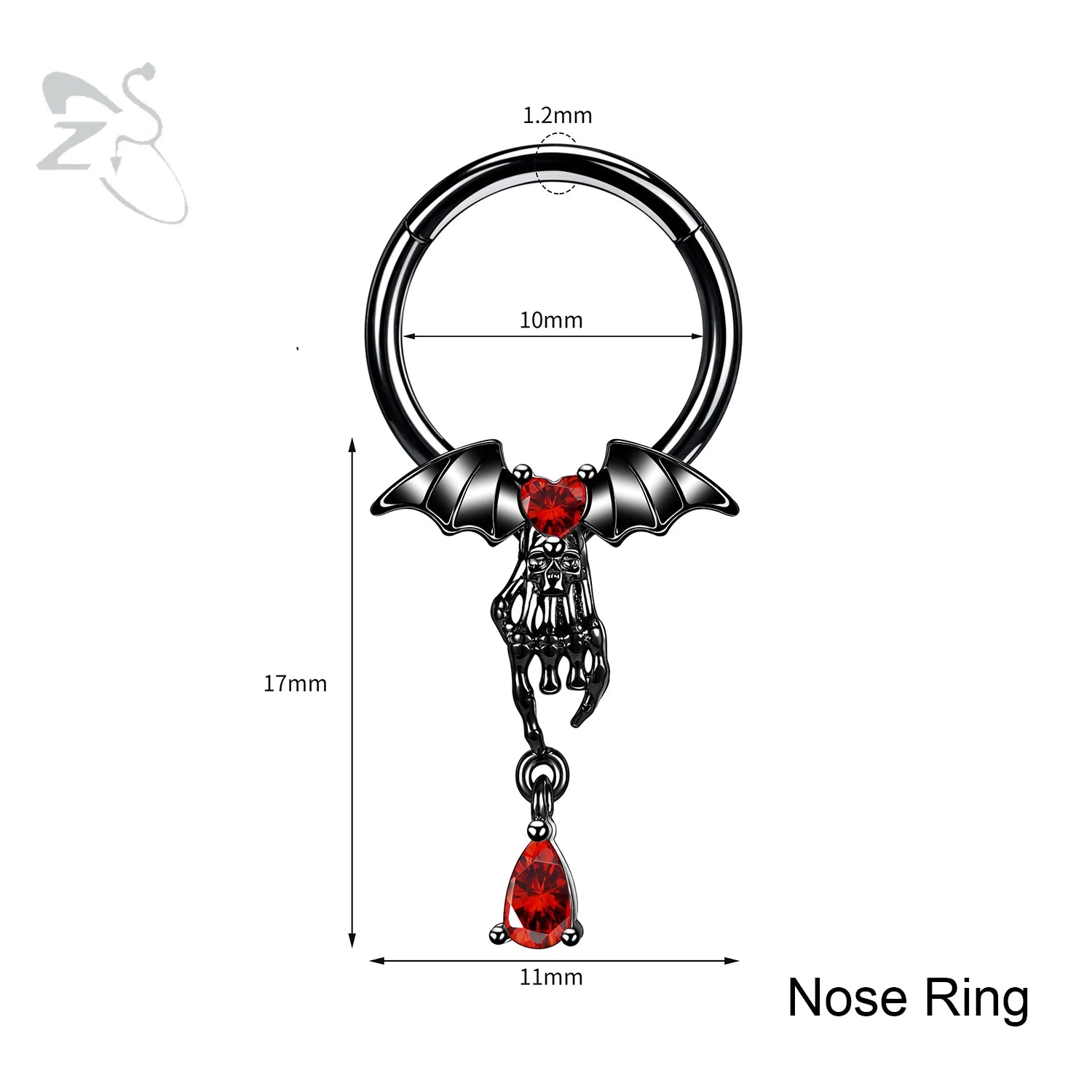 Gothic Multi-Shape Body Piercing Stud Pack