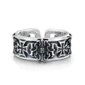 Vintage Gothic Adjustable Cross Ring