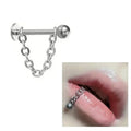 Detachable Chain Lip & Cartilage Stud