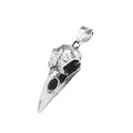 Crow Skull Pendant Necklace