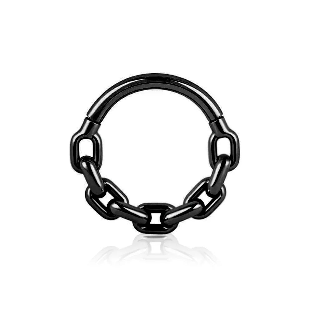 Moon Chain Hinged Clicker Ring