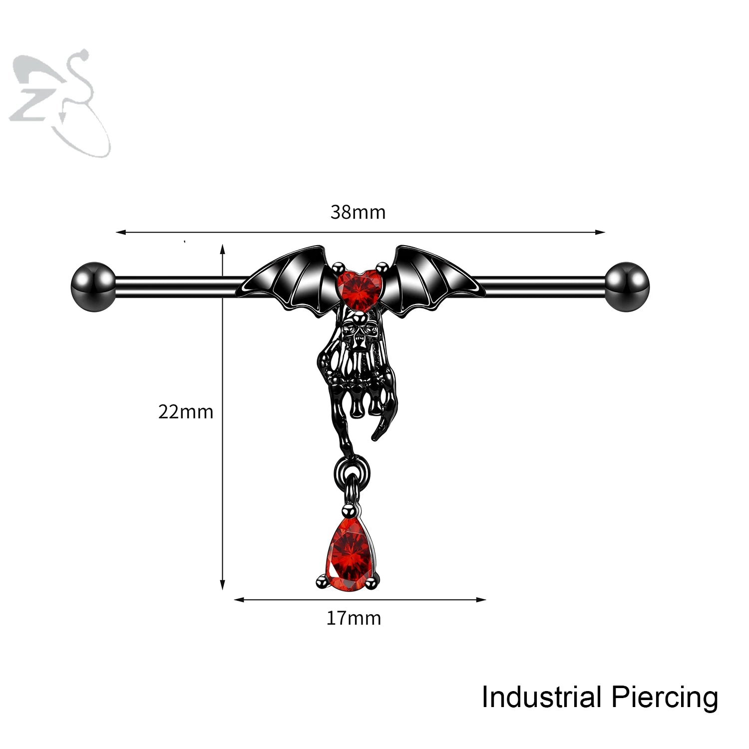 Gothic Multi-Shape Body Piercing Stud Pack