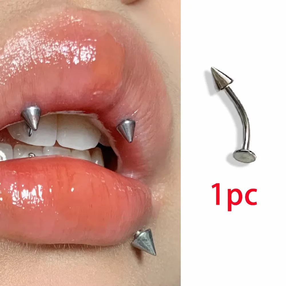 Detachable Chain Lip & Cartilage Stud