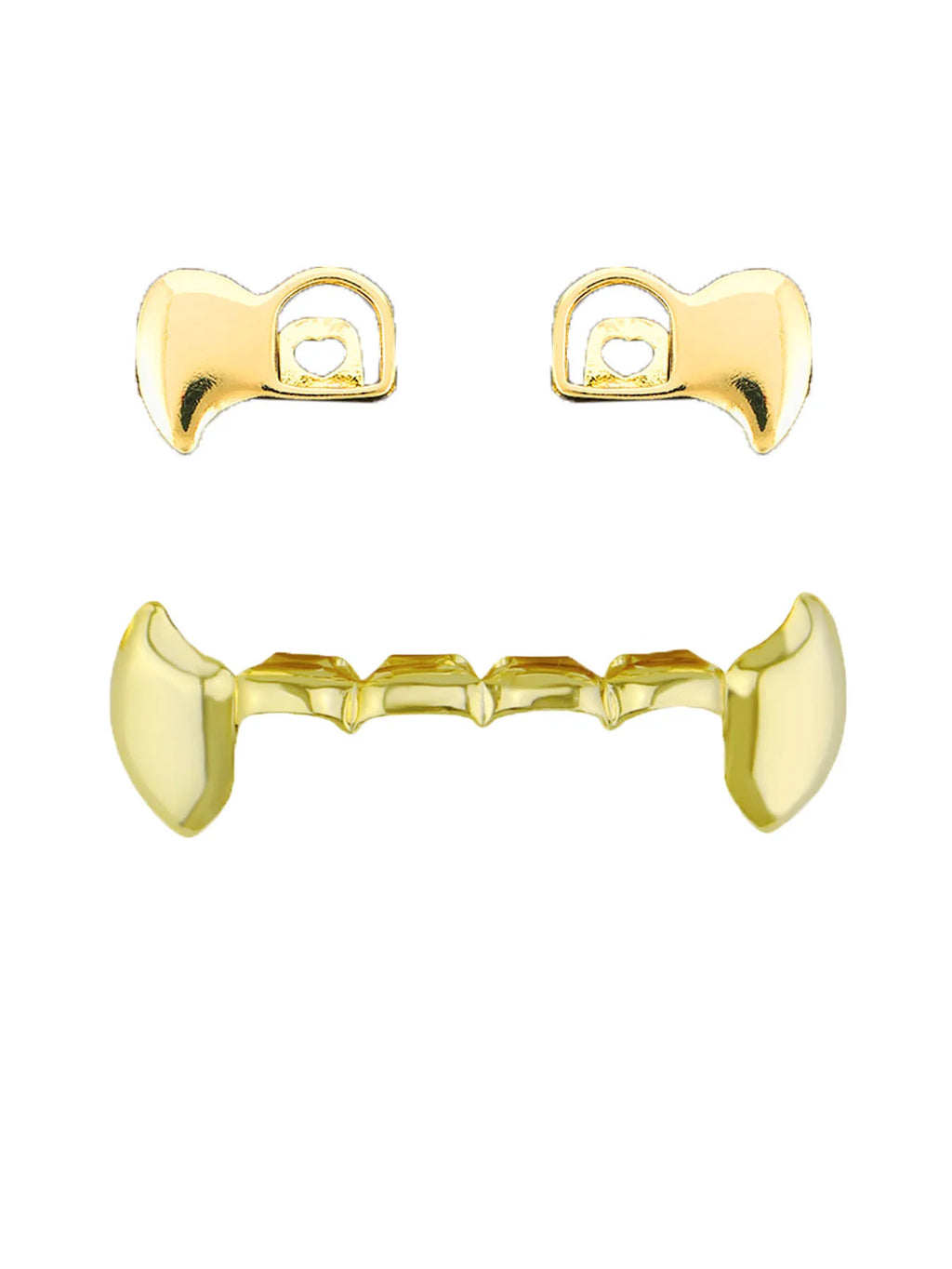Hollowed Canine Grillz — Single-Sided Hip-Hop Tooth Cap