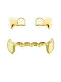 Hollowed Canine Grillz — Single-Sided Hip-Hop Tooth Cap