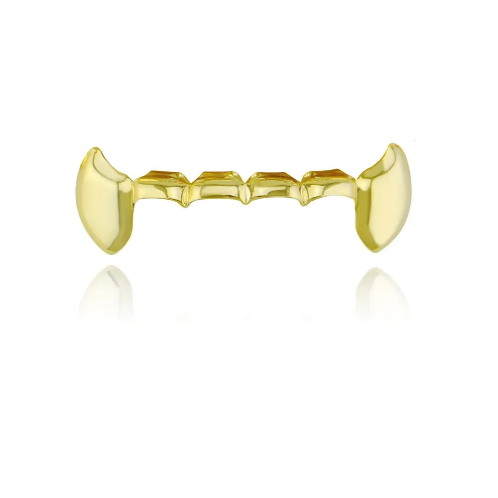 Hollowed Canine Grillz — Single-Sided Hip-Hop Tooth Cap