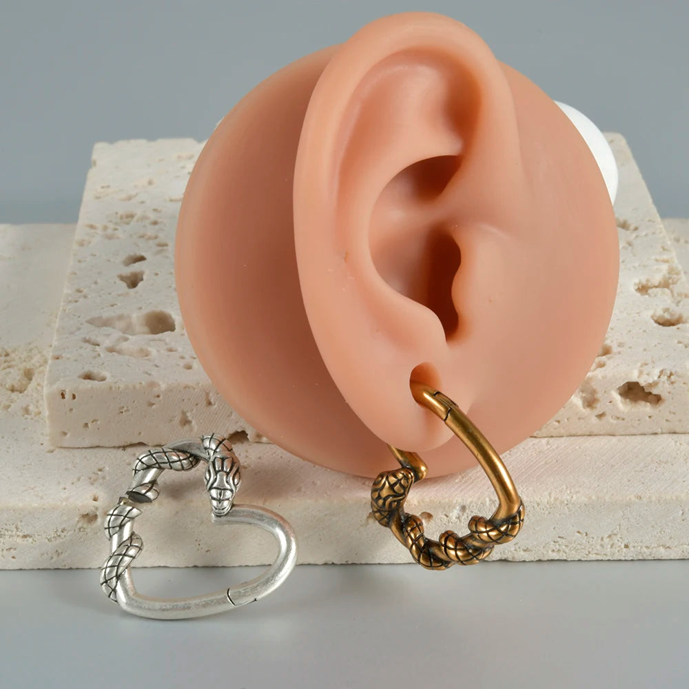 Copper Snake Skull Ear Weight & Plug