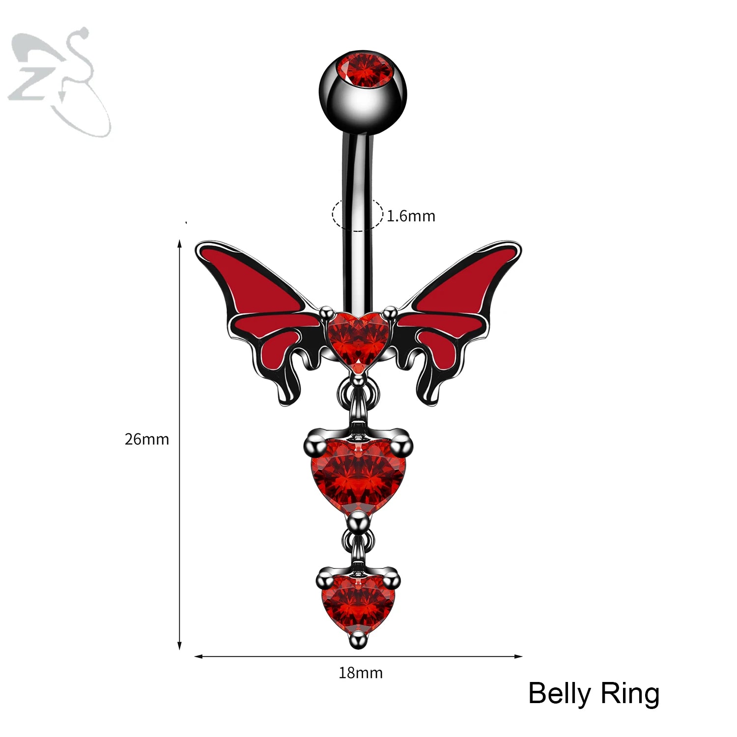 Gothic Multi-Shape Body Piercing Stud Pack