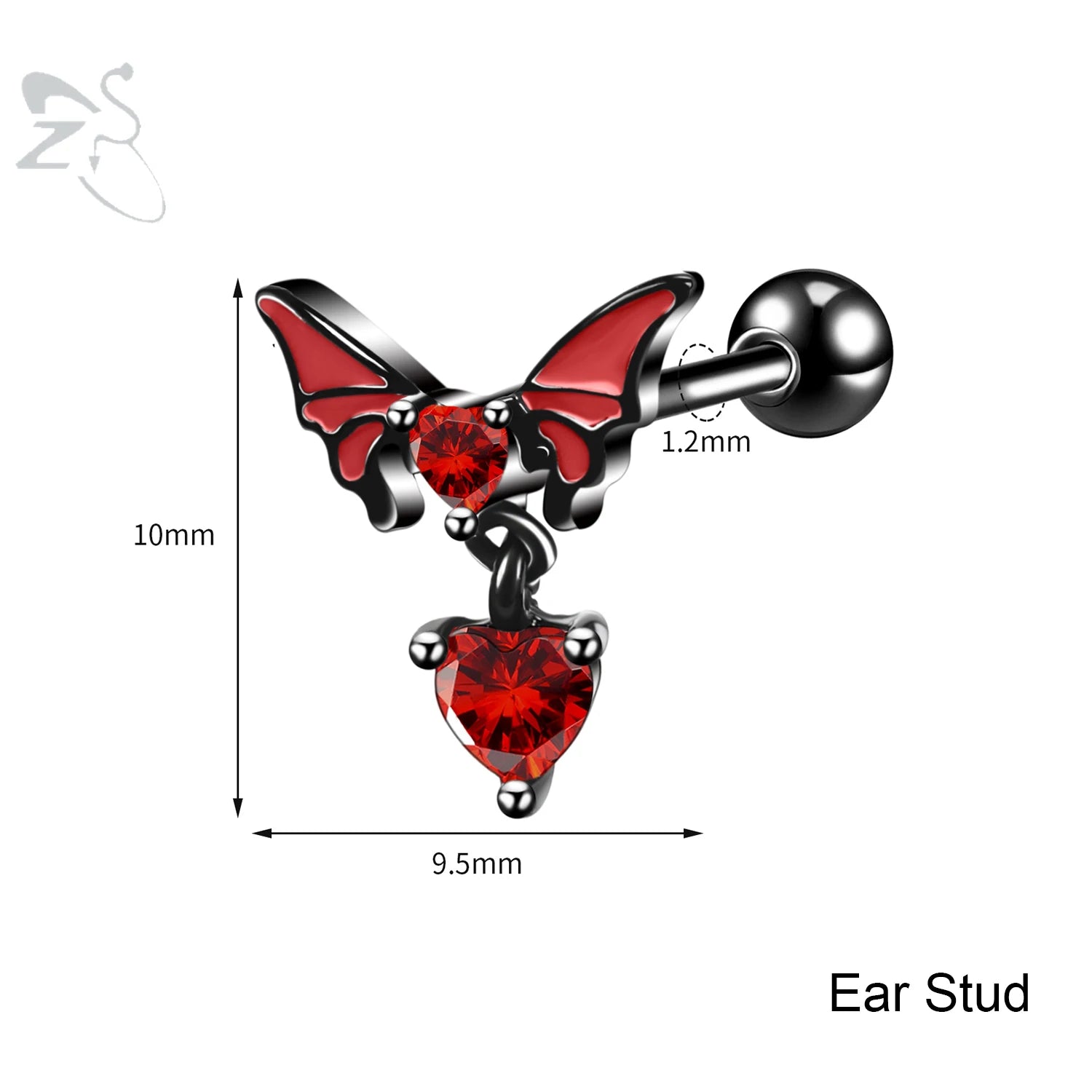 Gothic Multi-Shape Body Piercing Stud Pack