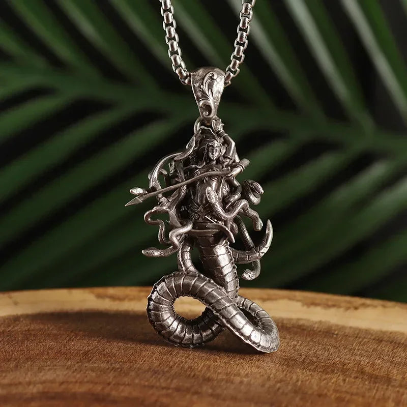 Snake Skull Pendant Necklace