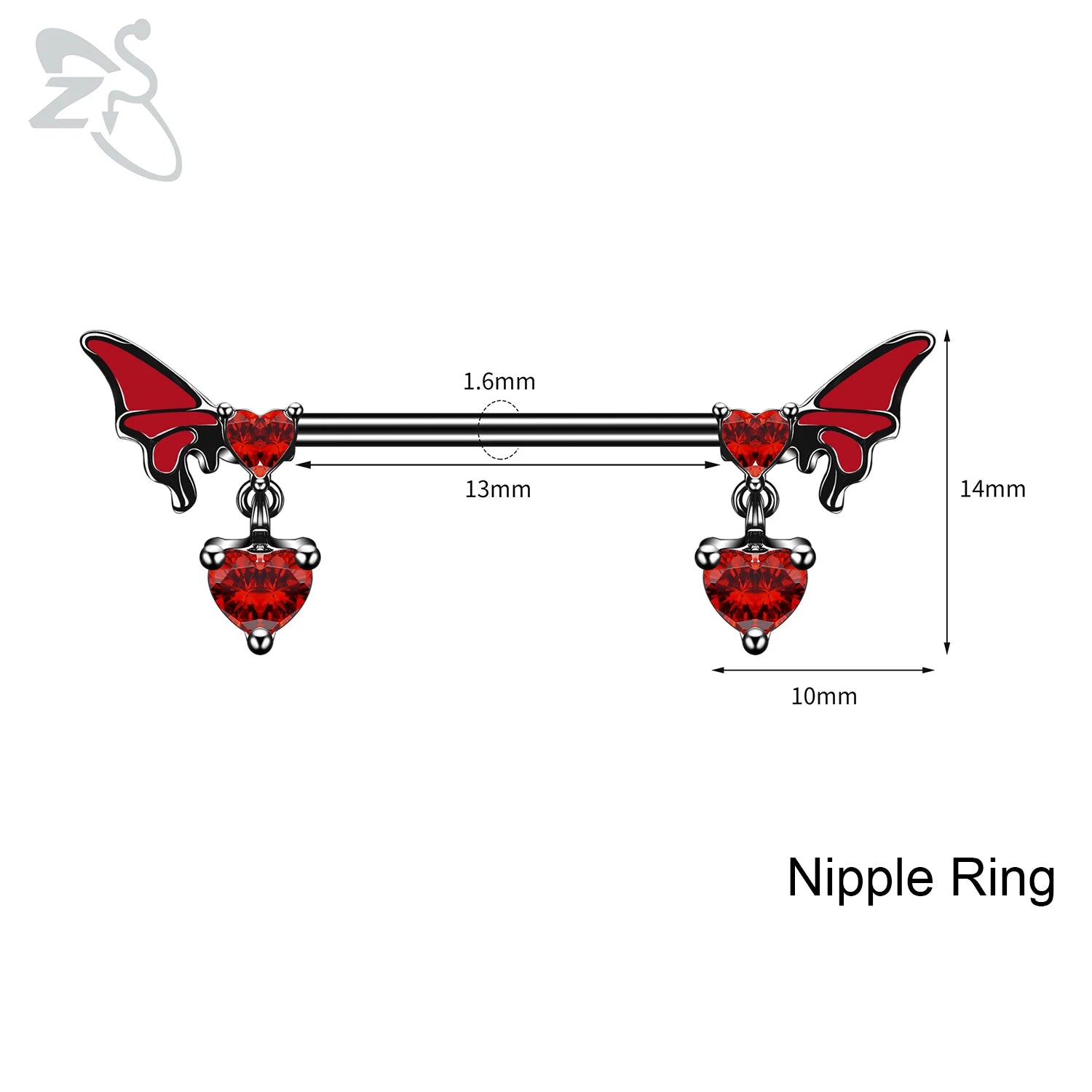 Gothic Multi-Shape Body Piercing Stud Pack