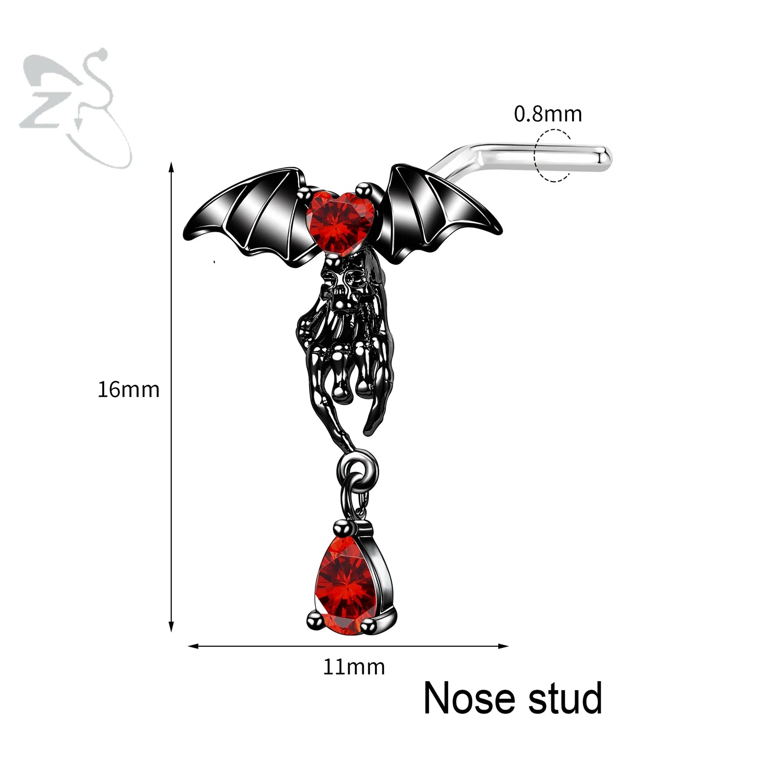 Gothic Multi-Shape Body Piercing Stud Pack