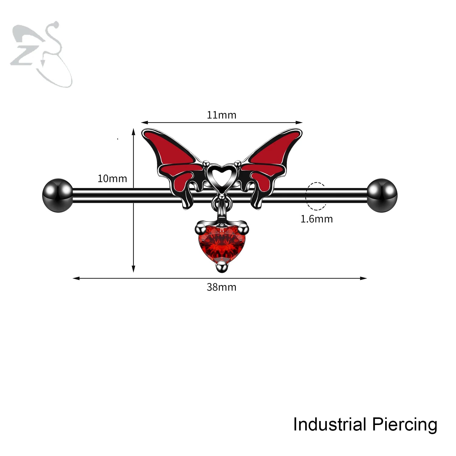 Gothic Multi-Shape Body Piercing Stud Pack