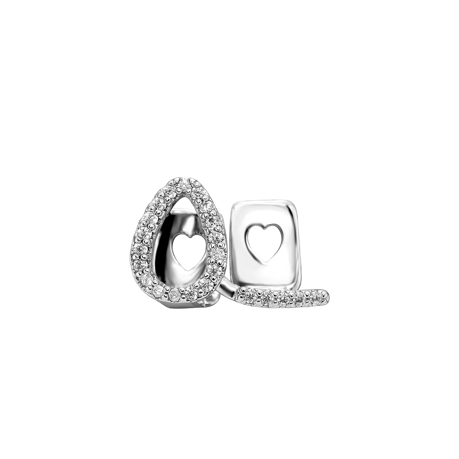 Flame Bar Zircon Grillz — 14K Gold Plated Hip-Hop Tooth Cap
