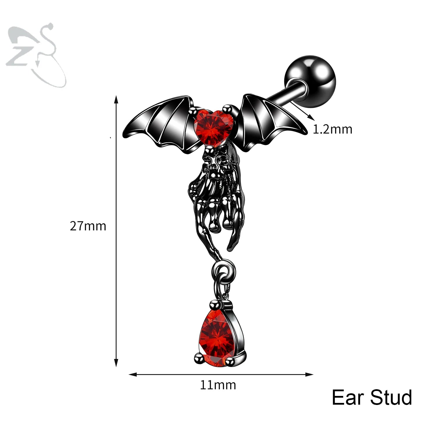 Gothic Multi-Shape Body Piercing Stud Pack